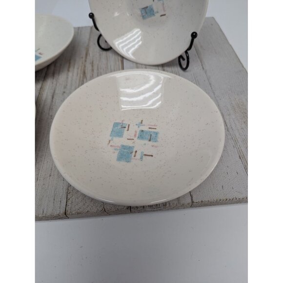 Vintage Set of 4 Vernonware Metlox Heavenly Days 5 1/2" Dessert Bowls MCM - Picture 2 of 10